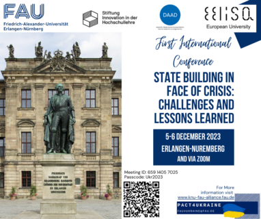 Towards entry "International Conference “State-building in face of crisis: challenges and lessons learned”, 5-6 December 2023"